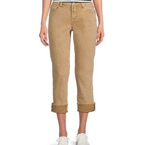 Dear John Tan Cropped Ankle Jeans